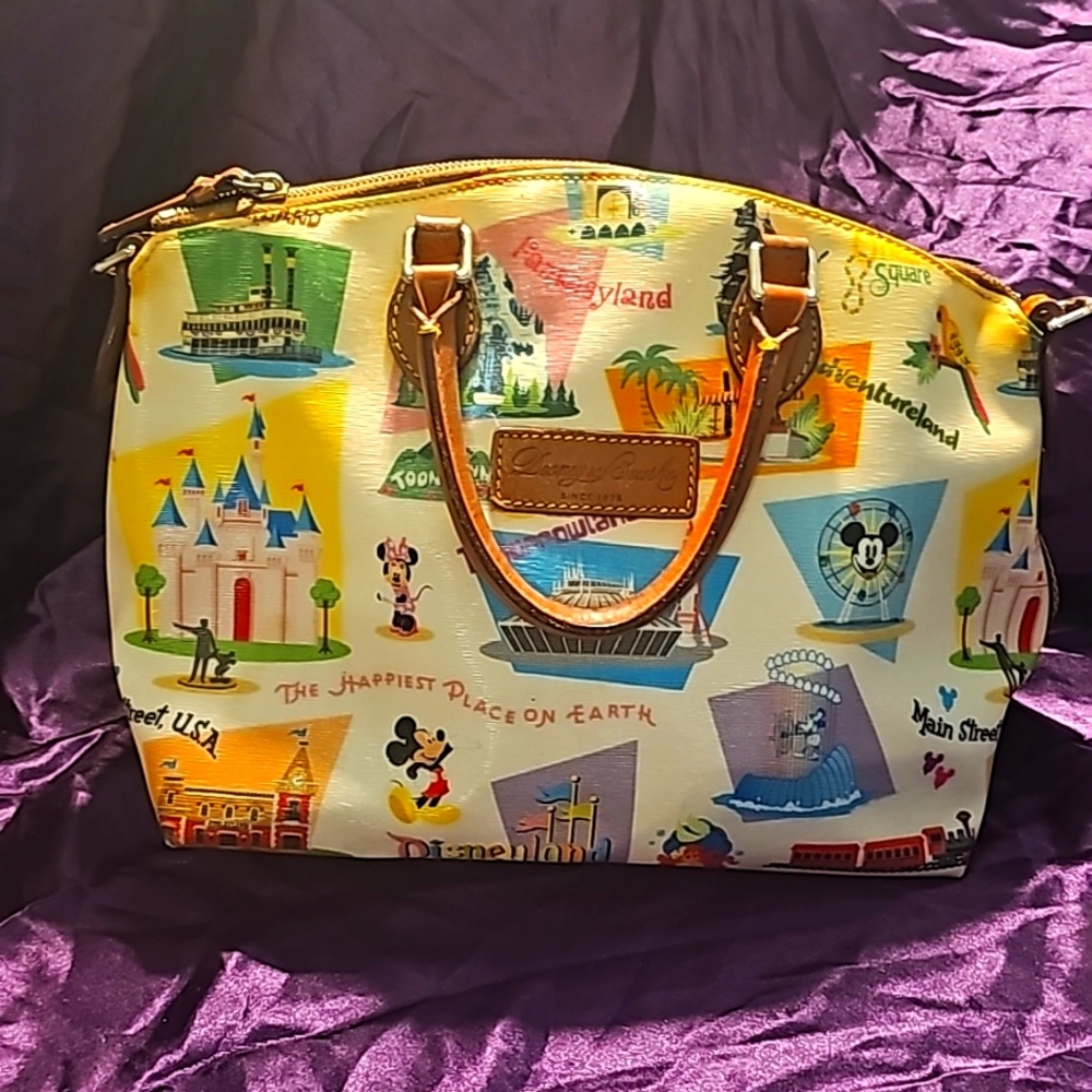 Dooney and Bourke 2008 Disneyland Coated Canvas Medium Handbag